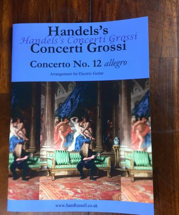 handels 12th concerto grosso for electric guitar